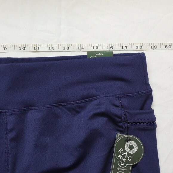 RAG PLUS Womens 3XL Astral Aura Shorts Quick Dry Flatlock Rises Wicking Blue - Picture 7 of 12